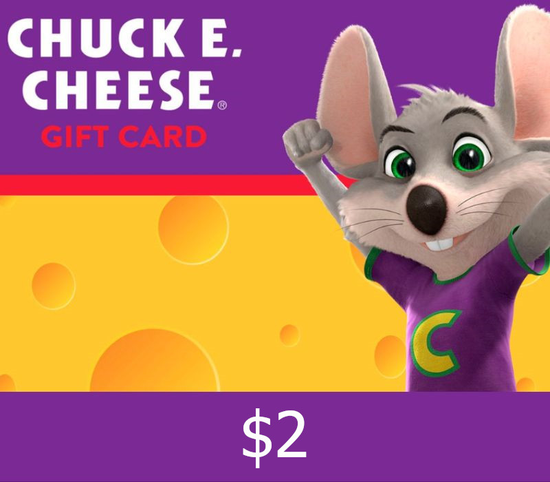 Chuck E. Cheese $2 Gift Card cover art