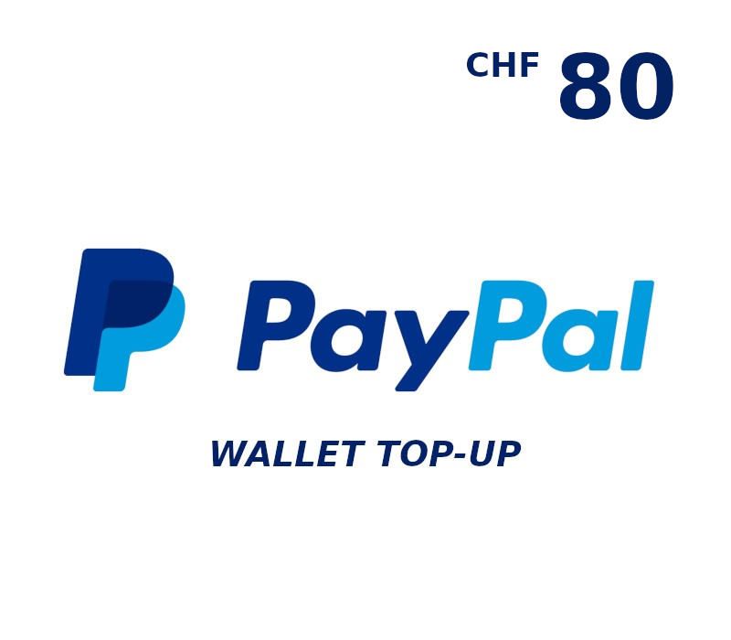 PayPal Wallet CHF 80 Top Up cover art