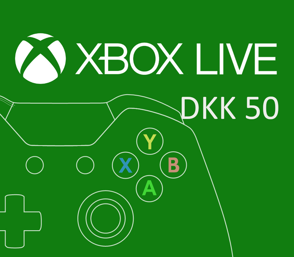 XBOX Live 50 DKK Prepaid Card DK cover art