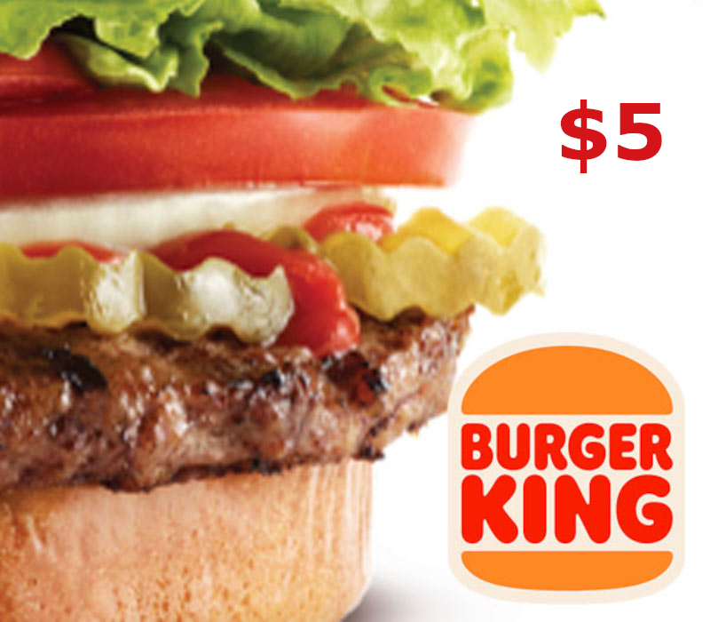 Burger King $5 Gift Card cover art