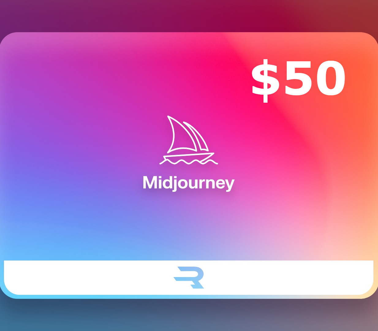 Rewarble Midjourney USD 50 Gift Card cover art