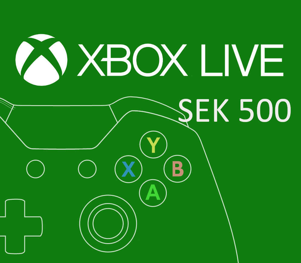 XBOX Live 500 SEK Prepaid Card SE cover art