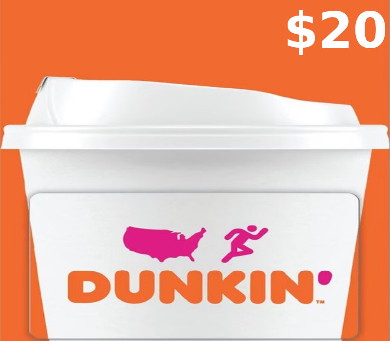 Dunkin Donuts $20 Gift Card cover art