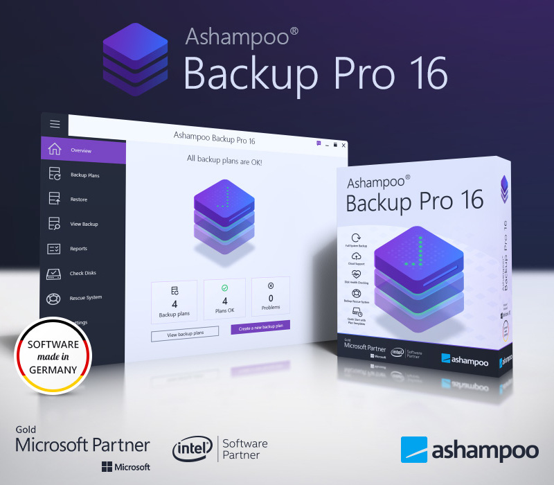 Ashampoo Backup Pro 16 (3 PCs) cover art