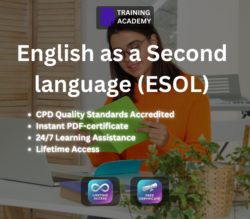 English as a Second language (ESOL) Course Online Training Academy cover art
