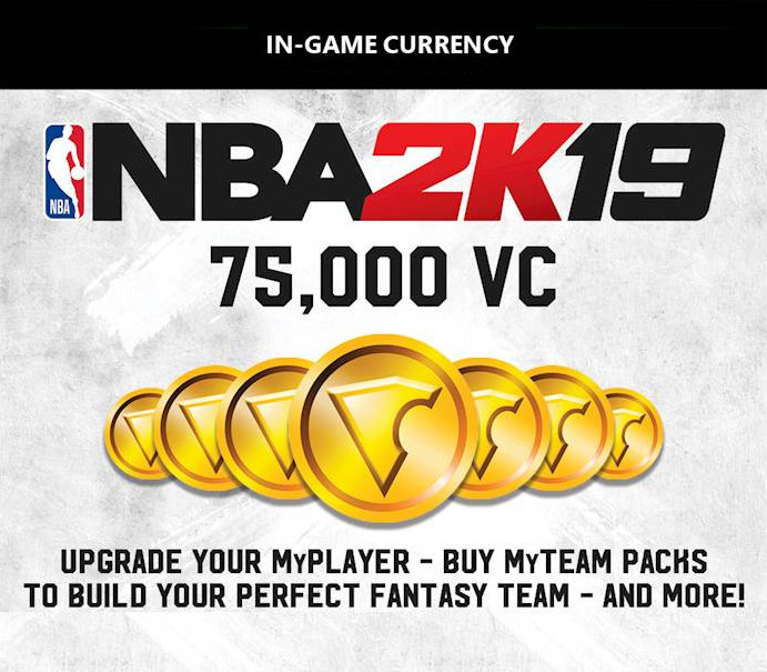 NBA 2K19 - 75,000 VC Pack DLC cover art