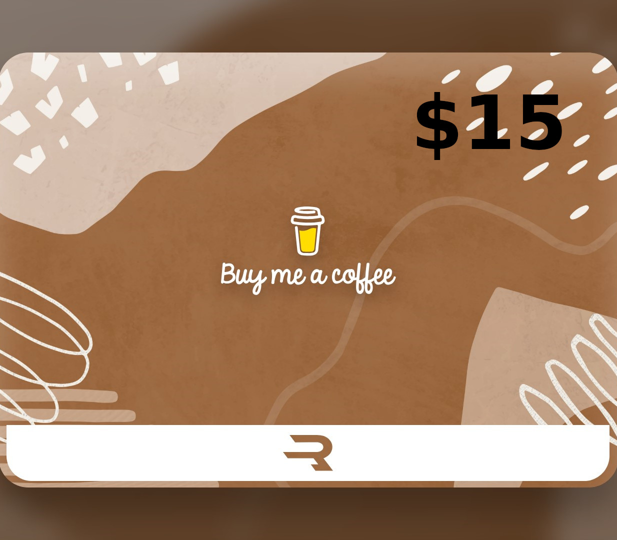 Rewarble Buy Me a Coffee USD 15 Gift Card cover art