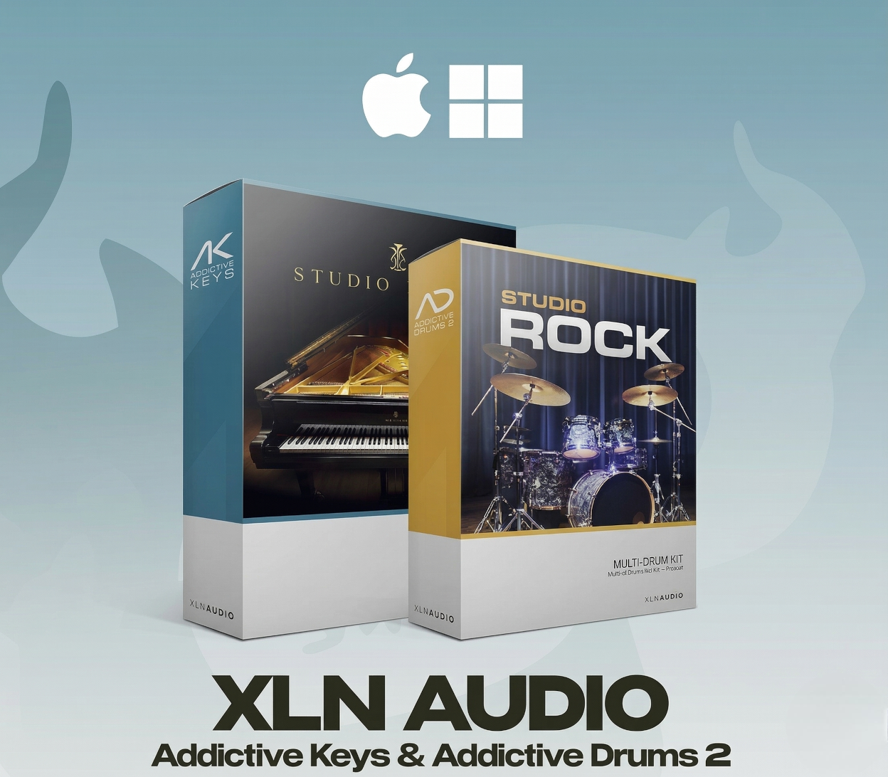 XLN Audio Addictive Keys + Addictive Drums 2 Rock PC/MAC cover art