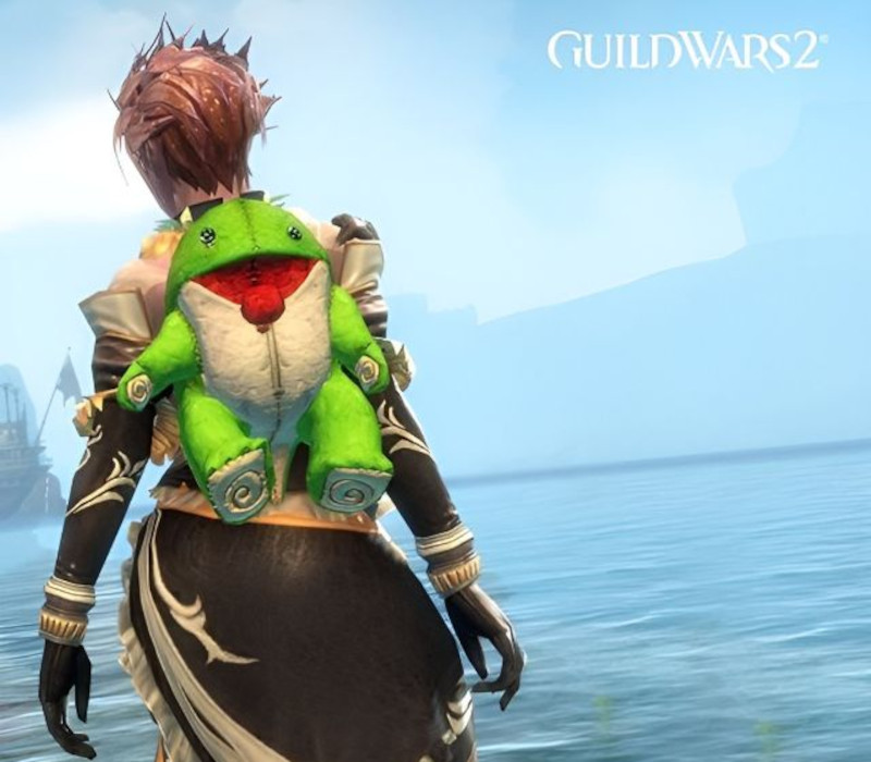 Guild Wars 2 - Green Plush Quaggan Backpack Cover DLC Arena.Net cover art