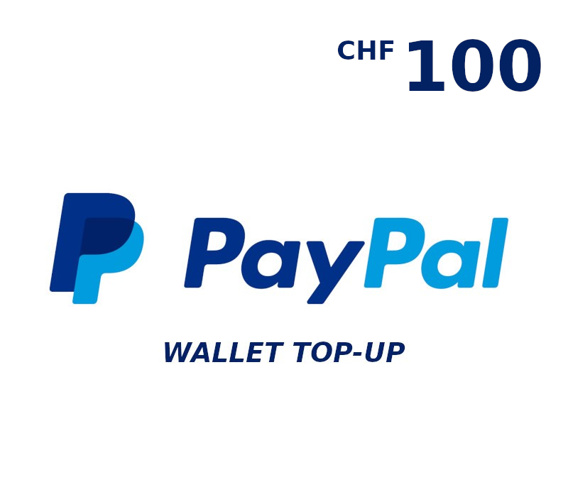 PayPal Wallet CHF 100 Top Up cover art