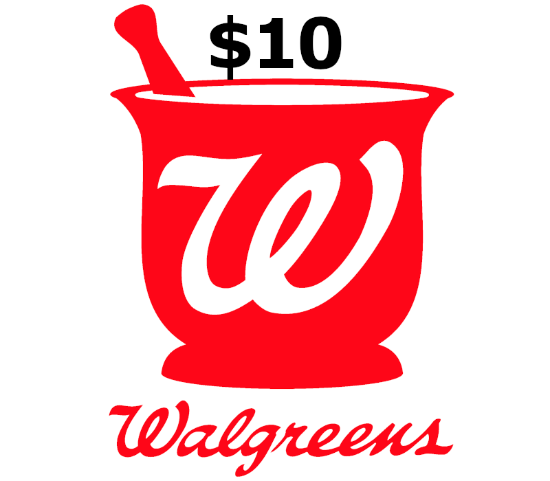 Walgreens USD 10 Gift Card cover art