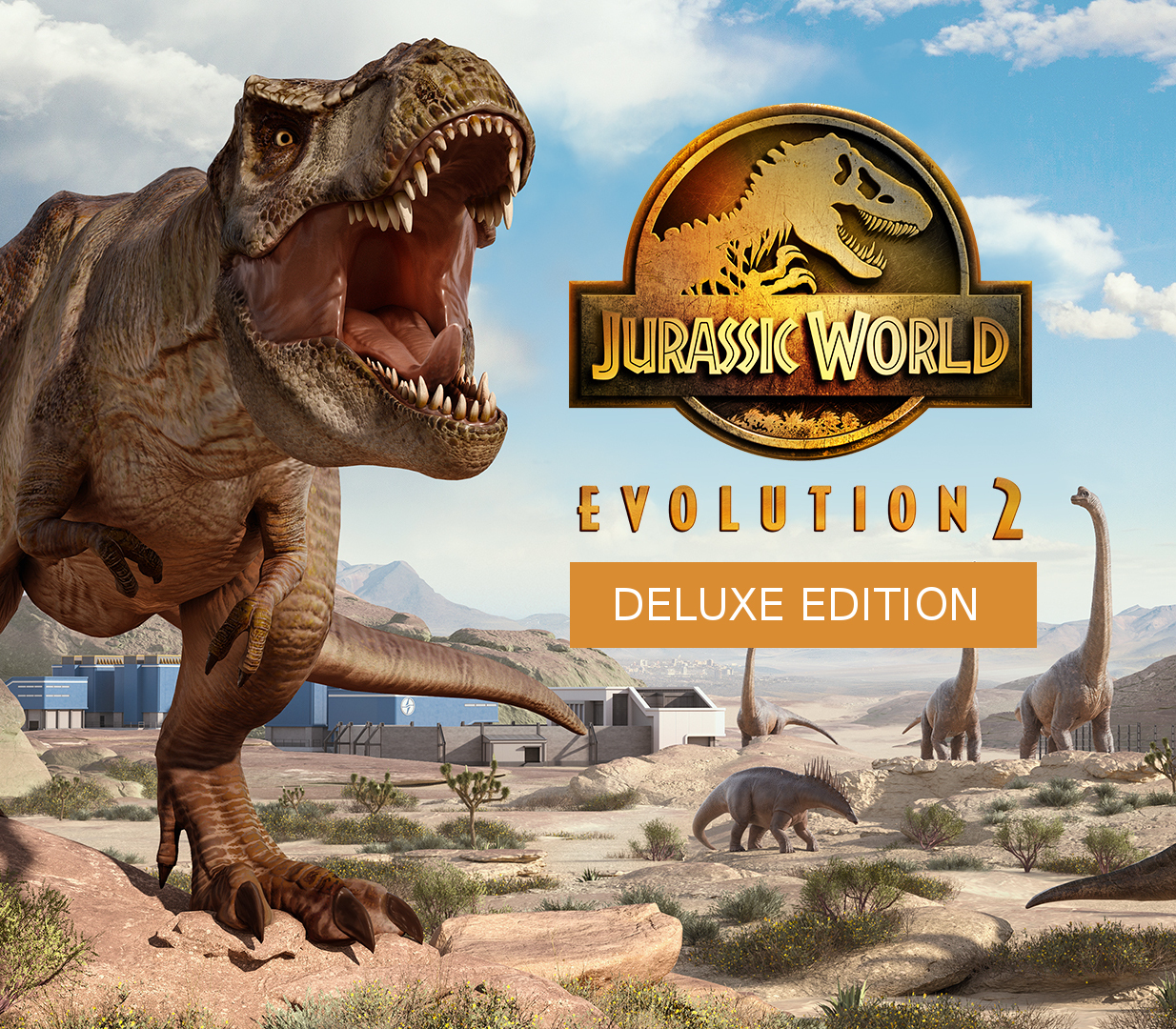 Jurassic World Evolution 2 Deluxe Edition cover art
