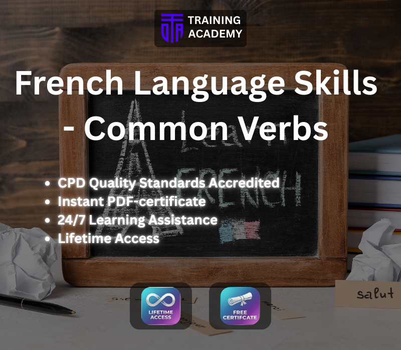 French Language Skills - Common Verbs Course Online Training Academy cover art