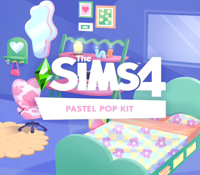 The Sims 4 - Pastel Pop Kit DLC cover art