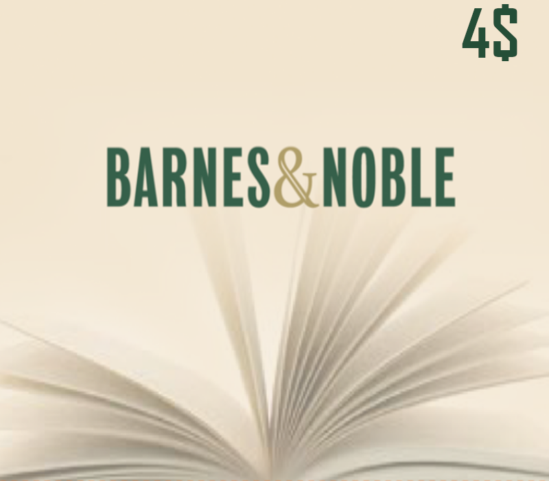 Barnes and Noble $4 Gift Card cover art