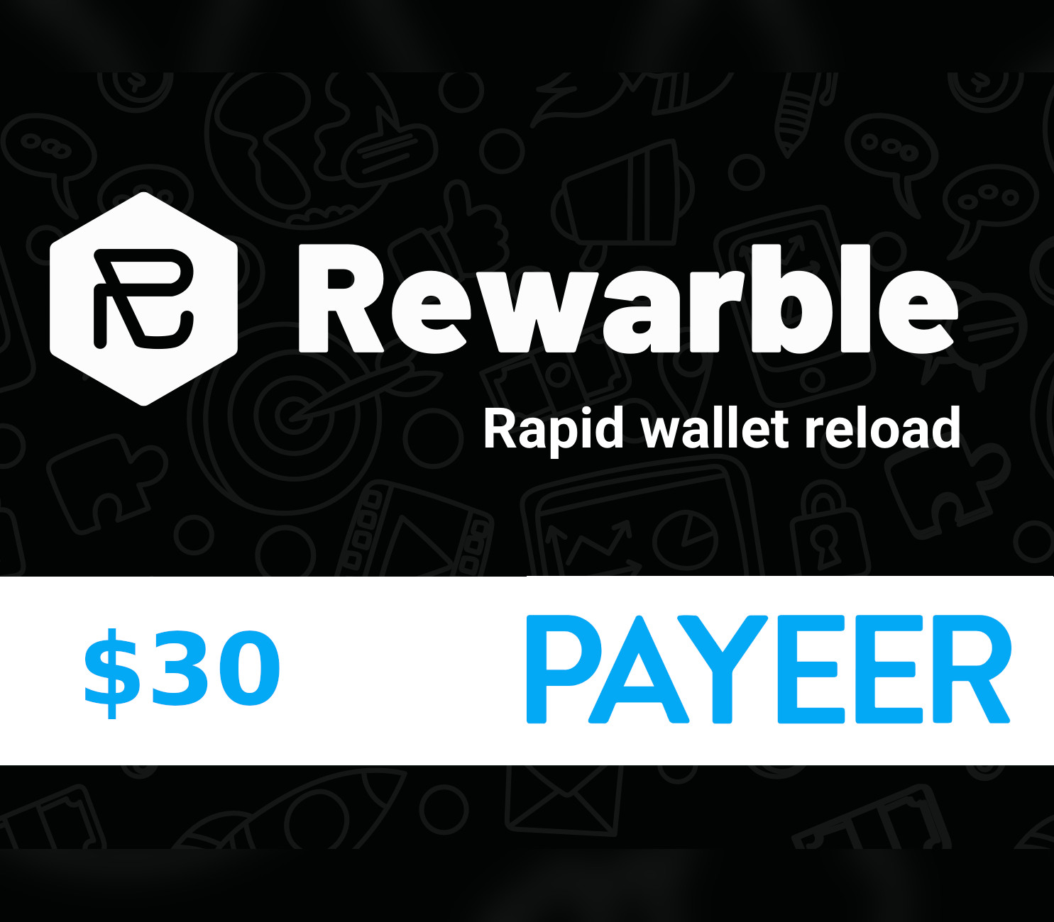 Rewarble Payeer $30 Gift Card cover art