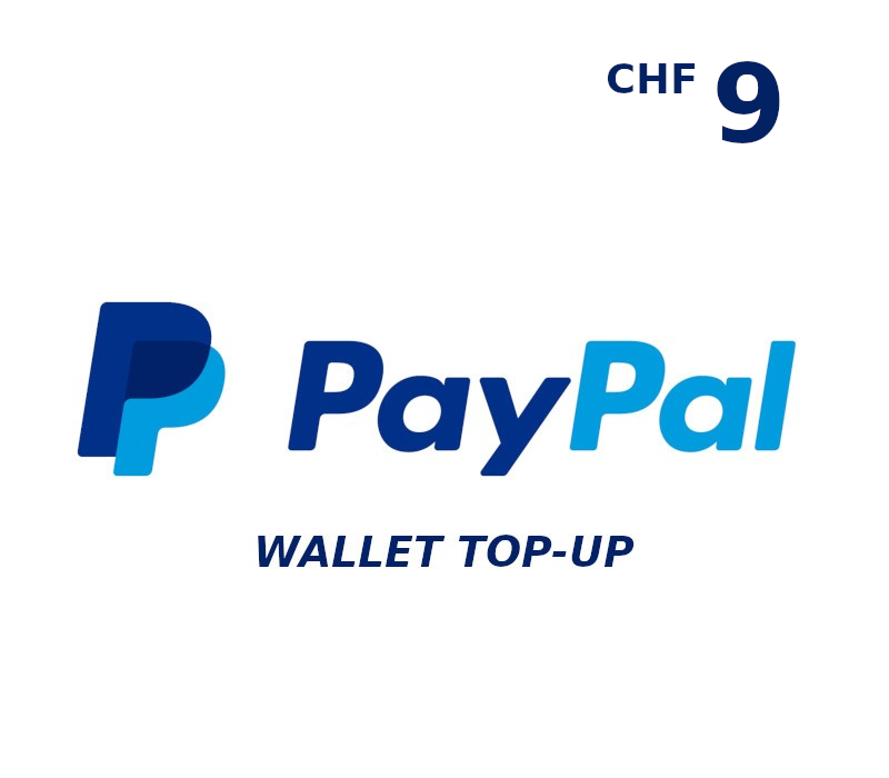 PayPal Wallet CHF 9 Top Up cover art