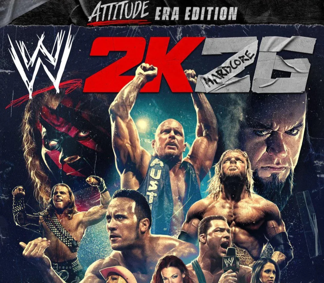 WWE 2k26 Attitude Era Edition cover art