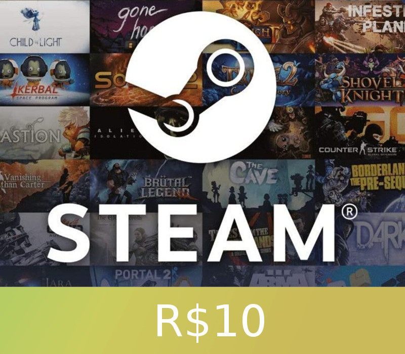 Steam Gift Card 10 BRL cover art