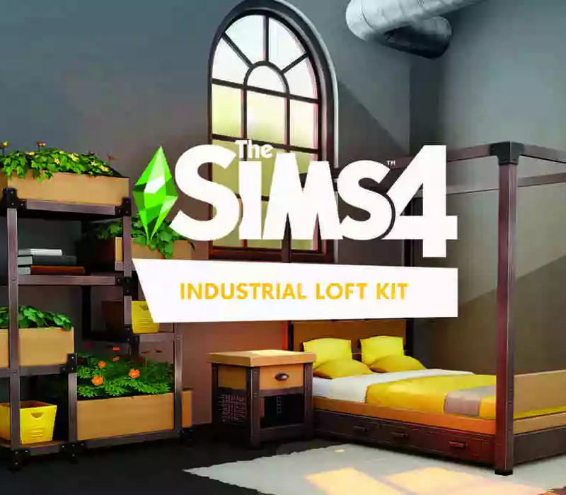 The Sims 4 - Industrial Loft Kit DLC cover art