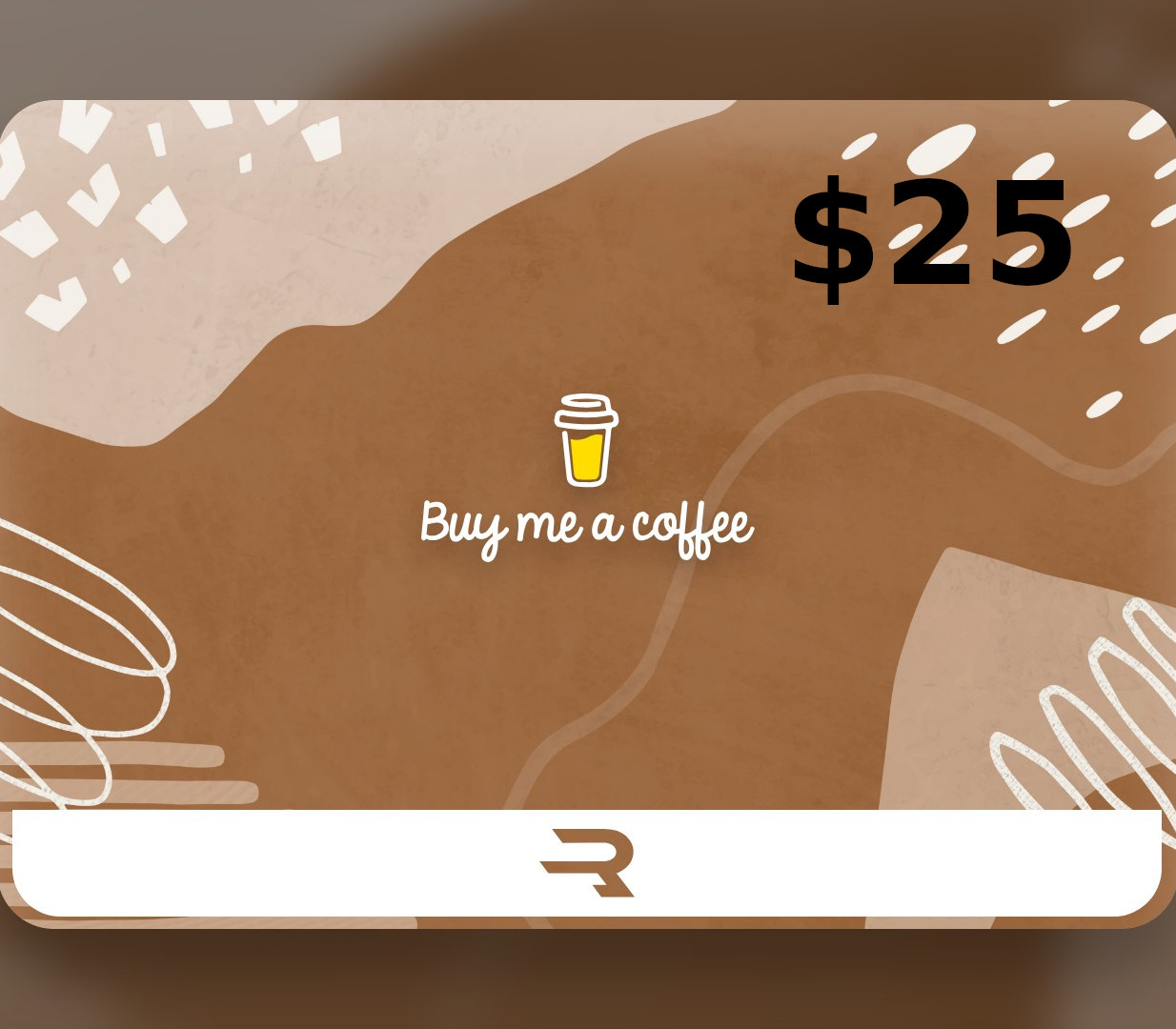 Rewarble Buy Me a Coffee USD 25 Gift Card cover art