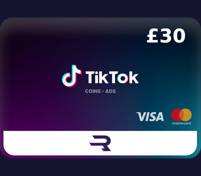 Rewarble TikTok GBP 30 Gift Card cover art