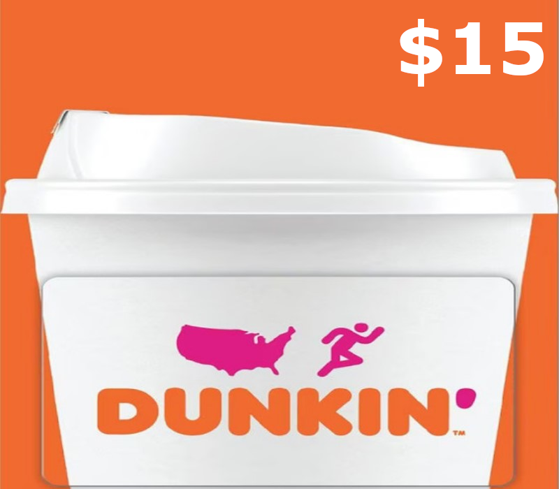 Dunkin Donuts $15 Gift Card cover art