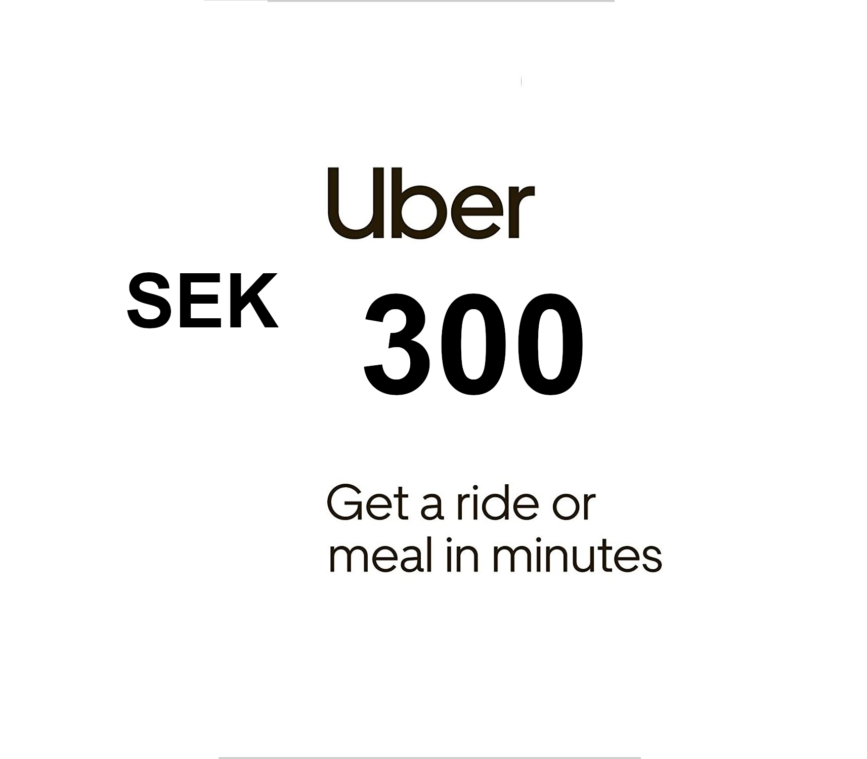 Uber 300 SEK Voucher SE cover art