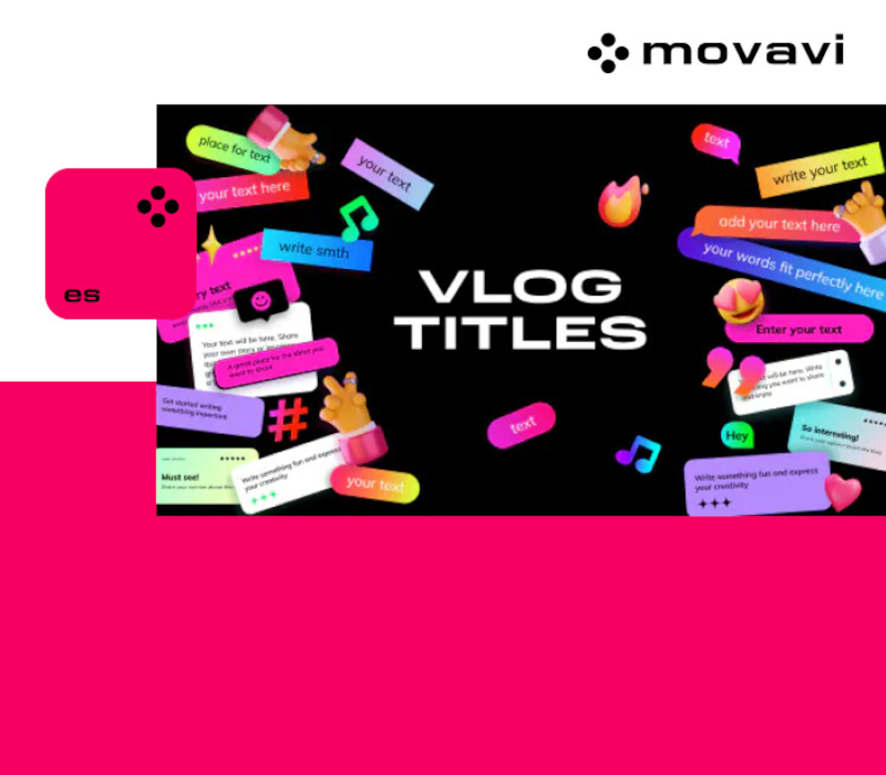 Movavi Video Editor 2025 - Vlog Titles Pack DLC cover art