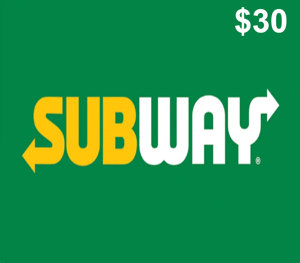 Subway $30 Gift Card cover art