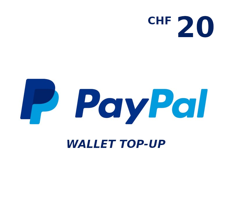 PayPal Wallet CHF 20 Top Up cover art