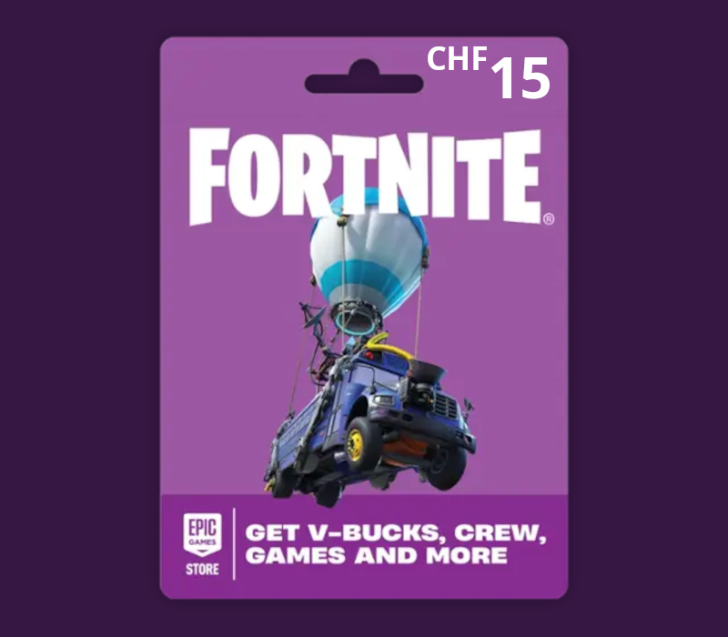 Fortnite CHF 15 PC Epic Games Gift Card CH cover art