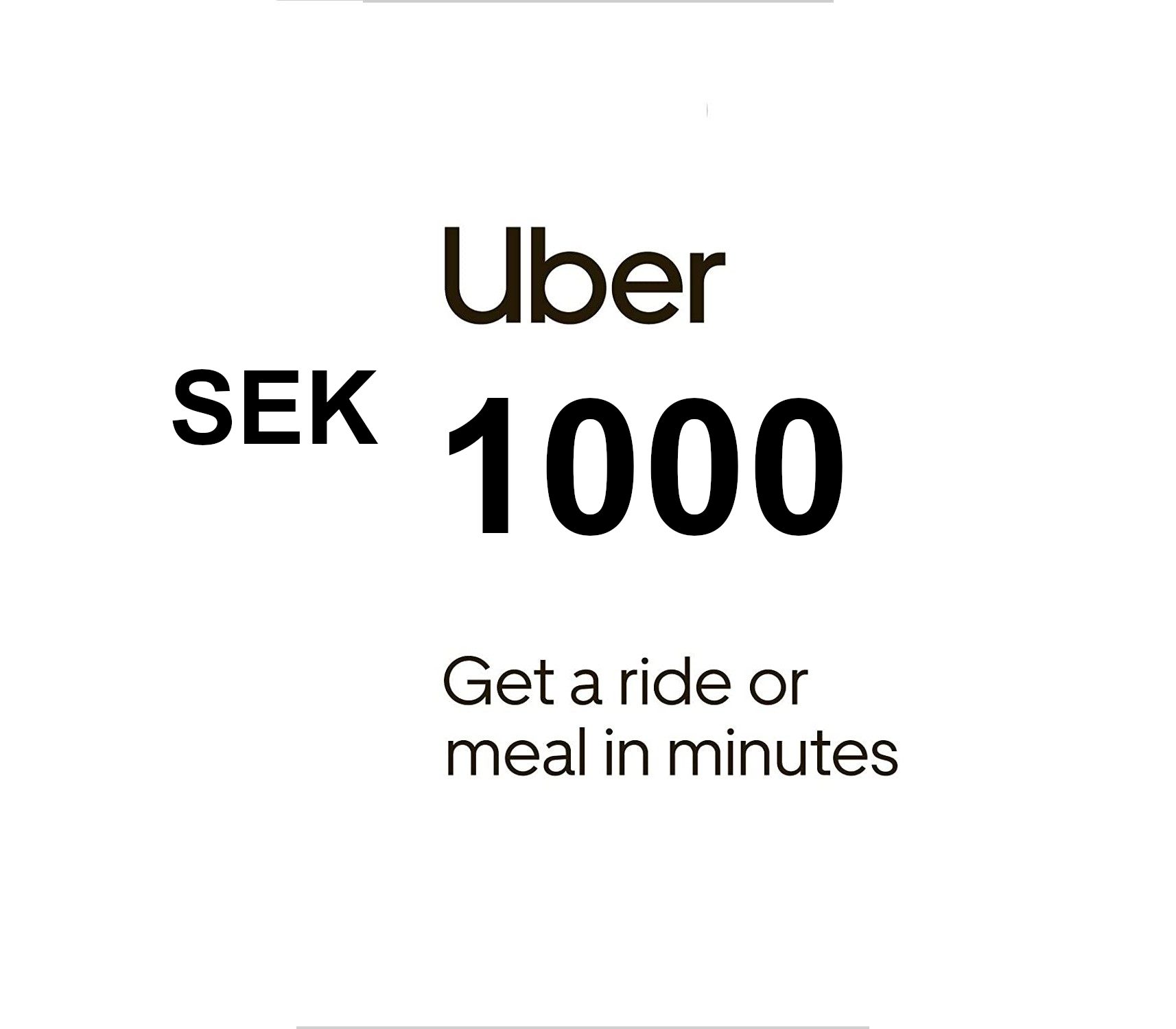 Uber 1000 SEK Voucher SE cover art