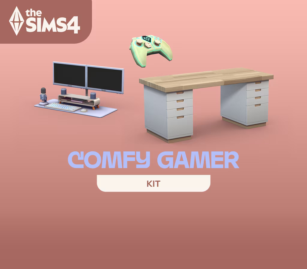 The Sims 4 - Comfy Gamer Kit DLC cover art