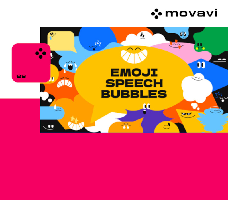 Movavi Video Editor 2025 - Emoji Speech Bubbles Pack DLC cover art