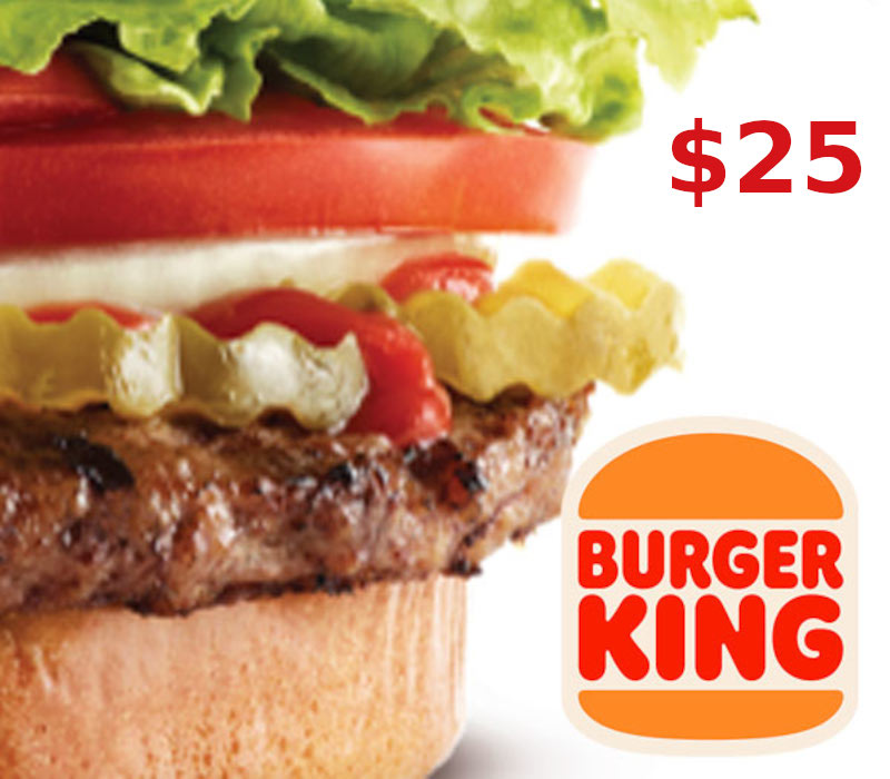 Burger King $25 Gift Card cover art