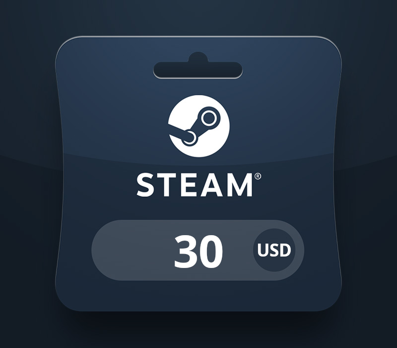 Steam Wallet USD 30 Gift Card cover art