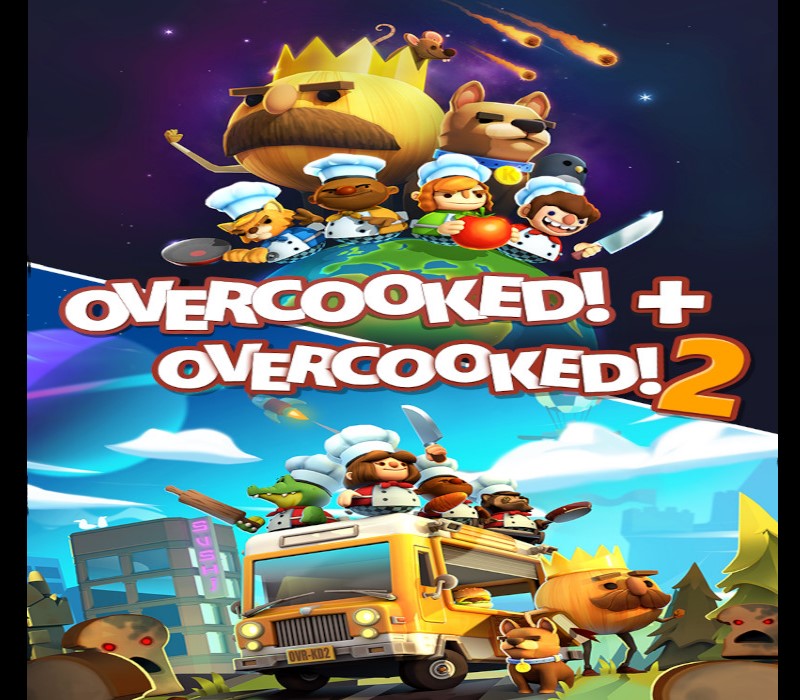 Overcooked! + Overcooked! 2 cover art