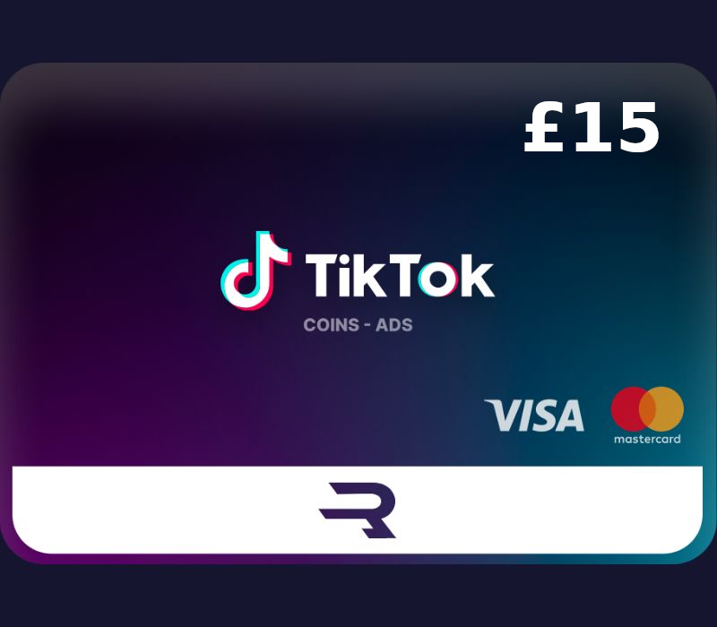 Rewarble TikTok GBP 15 Gift Card cover art