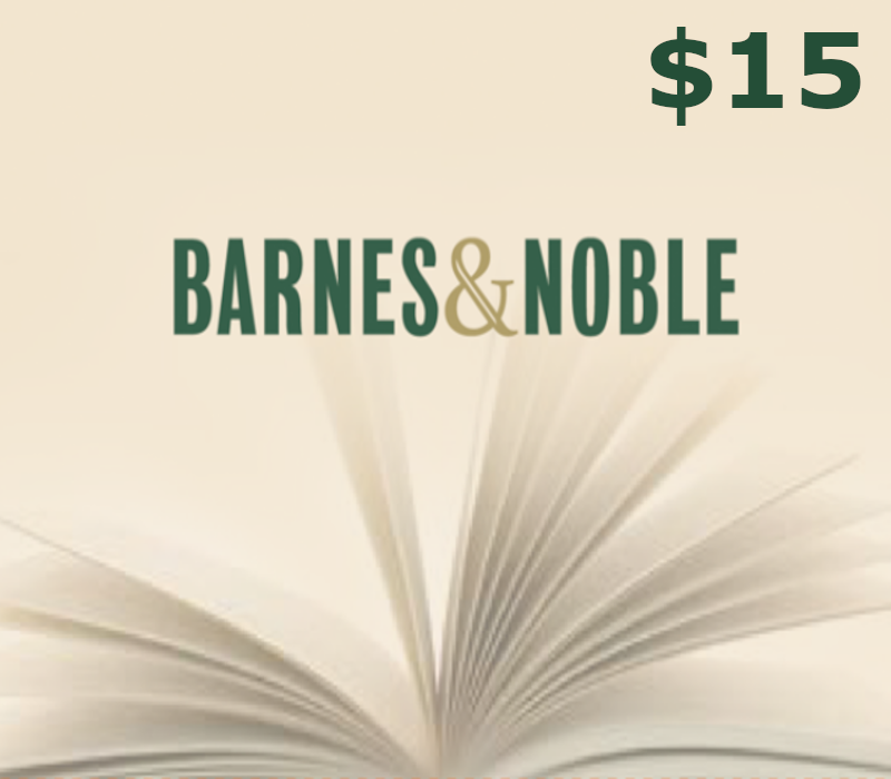 Barnes and Noble $15 Gift Card cover art