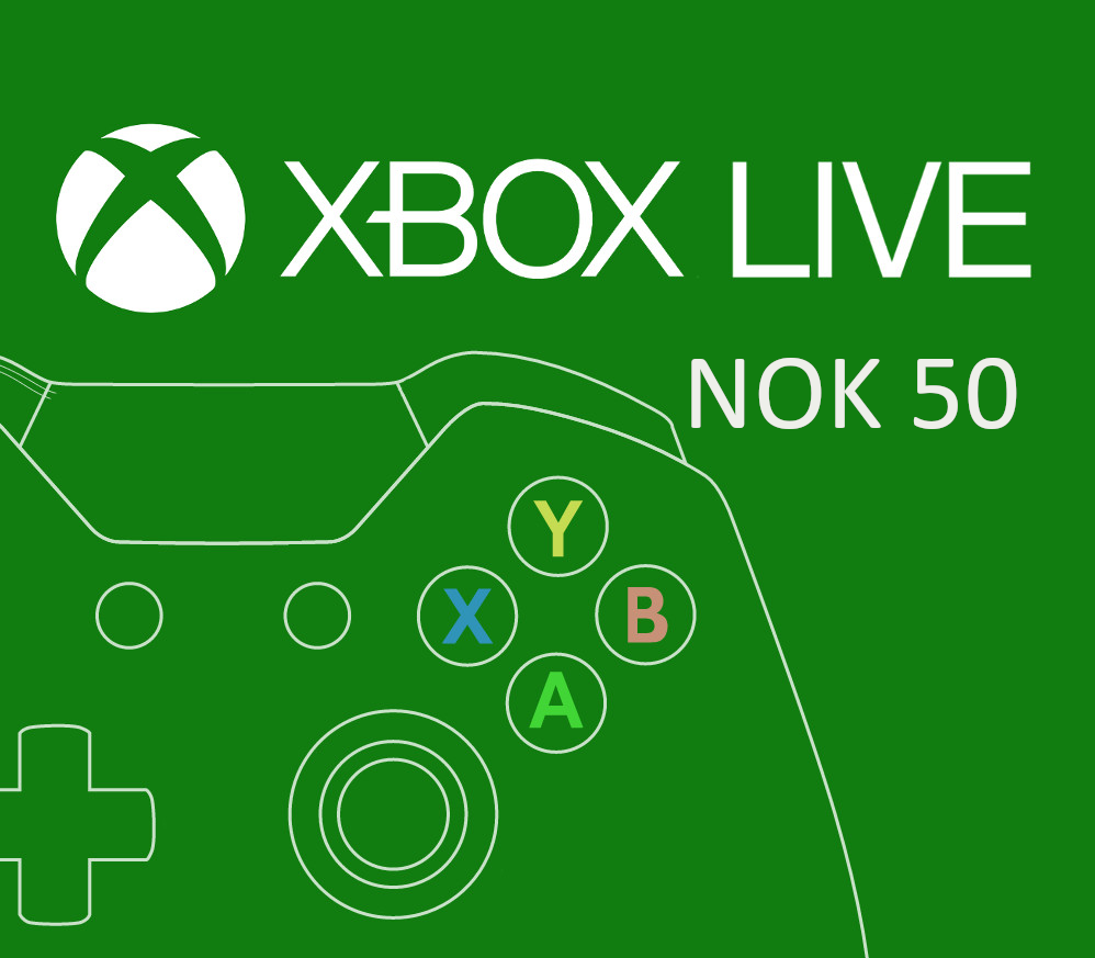 XBOX Live 50 NOK Prepaid Card NO cover art