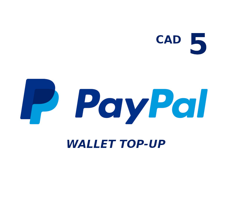 PayPal Wallet 5 CAD Top Up cover art