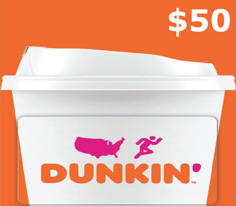 Dunkin Donuts $50 Gift Card cover art