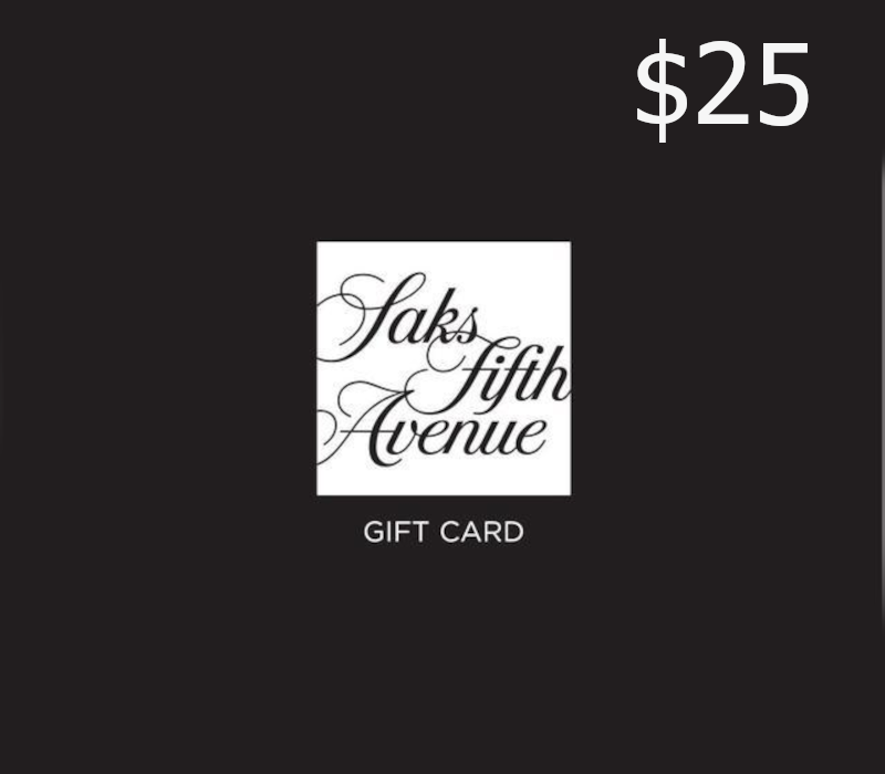 Saks Fifth Avenue $25 Gift Card cover art