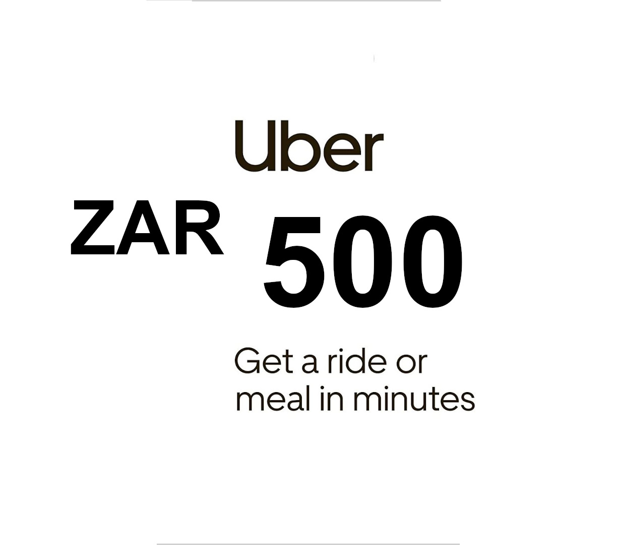 Uber ZAR 500 Voucher cover art