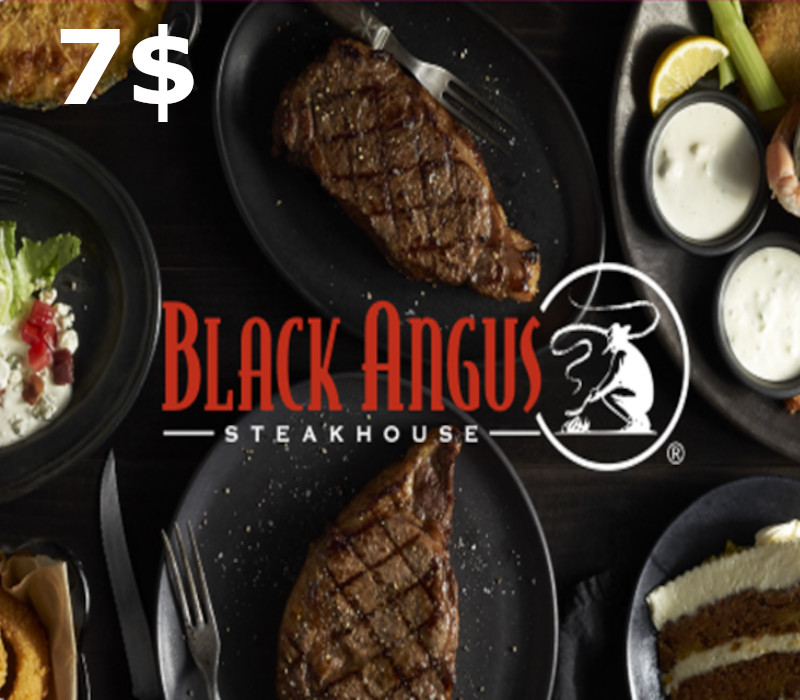 Black Angus Steakhouse $7 Gift Card cover art