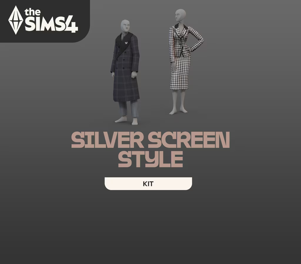 The Sims 4 - Silver Screen Style Kit DLC cover art