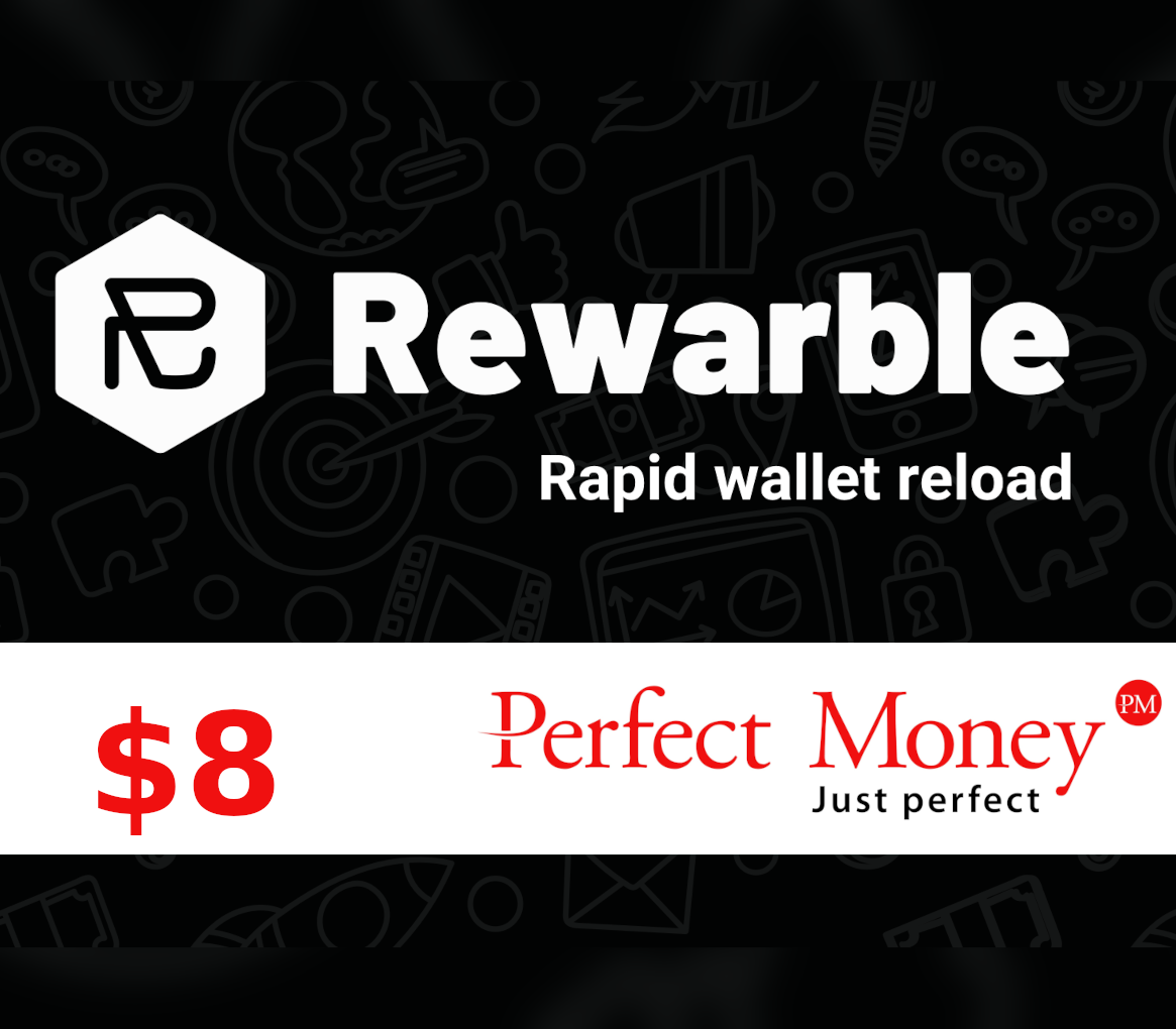 Rewarble Perfect Money $8 Gift Card cover art