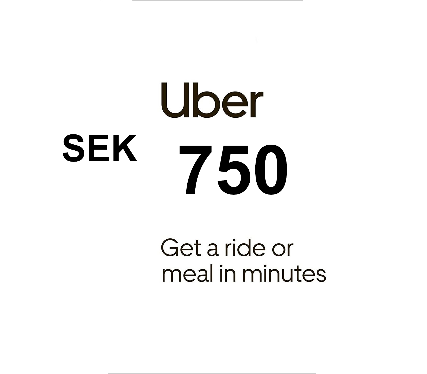 Uber 750 SEK Voucher SE cover art
