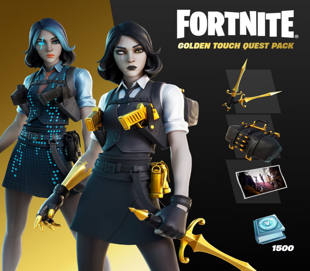 Fortnite - Golden Touch Quest Pack DLC cover art